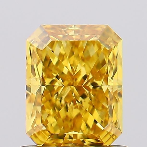 Loose Diamond - RADIANT 1.07ct Fancy Vivid Yellow VS1: Loose Diamond - RADIANT 1.07ct Fancy Vivid Yellow VS1 Source: This is a real non-mined Diamond that has been grown in a lab Shape: RADIANT Carats: 1.07 Color: Fancy Vivid Yellow Certification: IGI Vid