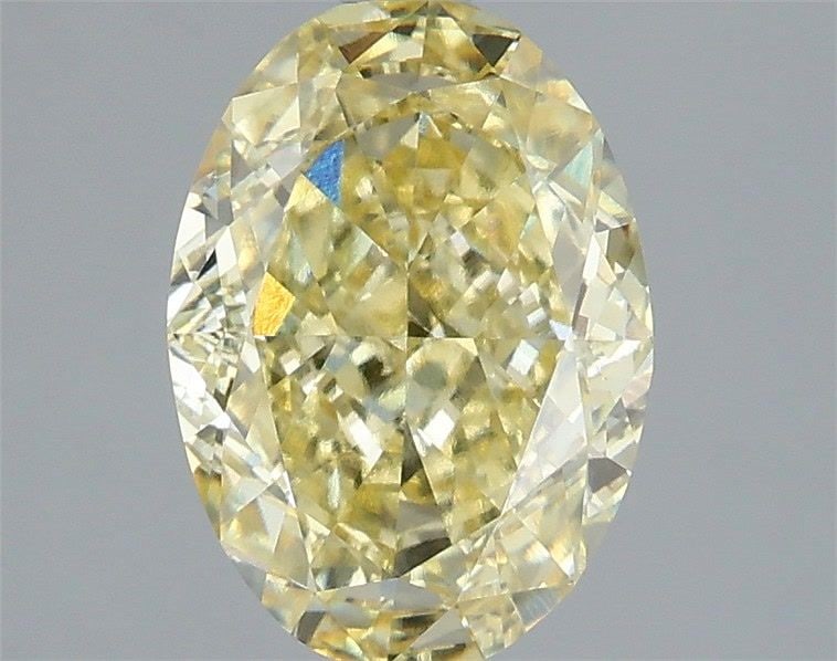 Loose Diamond - OVAL 2.5ct Fancy Yellow VS1: Loose Diamond - OVAL 2.5ct Fancy Yellow VS1 Source: This is a real non-mined Diamond that has been grown in a lab Shape: OVAL Carats: 2.5 Color: Fancy Yellow Certification: IGI Video: