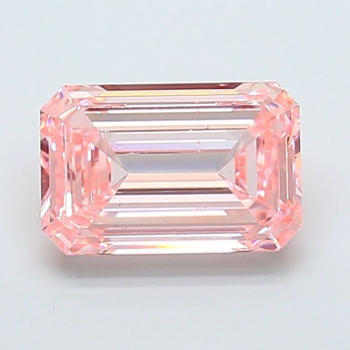Loose Diamond - EMERALD 5.0ct Fancy Intense Pink VS2: Loose Diamond - EMERALD 5.0ct Fancy Intense Pink VS2 Source: This is a real non-mined Diamond that has been grown in a lab Shape: EMERALD Carats: 5.0 Color: Fancy Intense Pink Certification: IGI Video