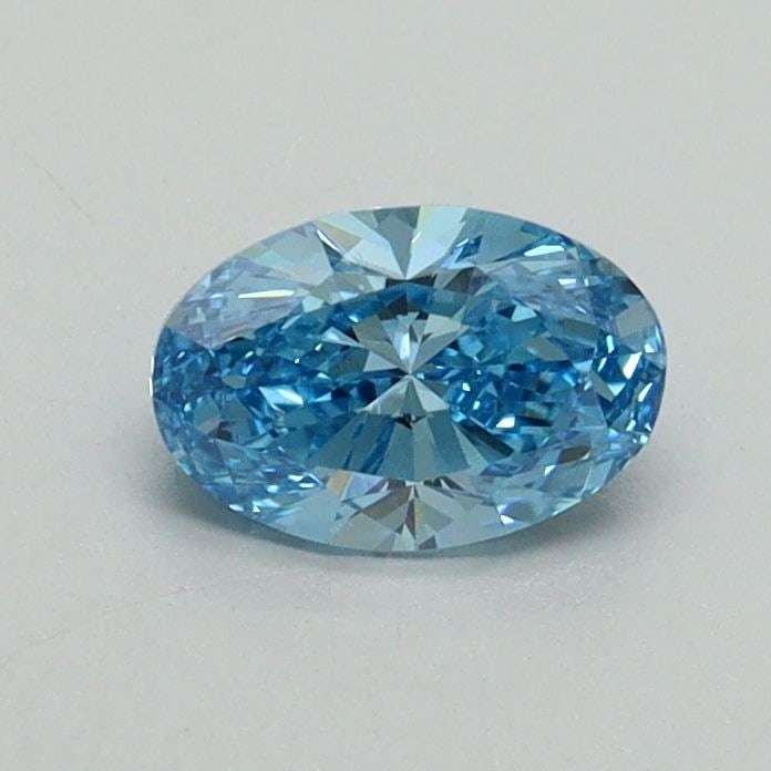 Loose Diamond - OVAL 0.5ct Fancy Vivid Blue VVS2: Loose Diamond - OVAL 0.5ct Fancy Vivid Blue VVS2 Source: This is a real non-mined Diamond that has been grown in a lab Shape: OVAL Carats: 0.5 Color: Fancy Vivid Blue Certification: IGI Video: