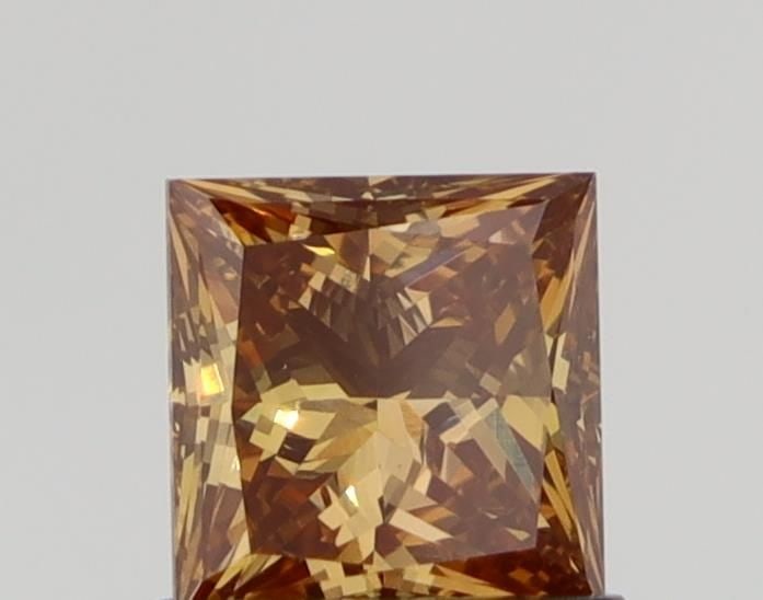 Loose Diamond - PRINCESS 0.92ct Fancy Brown VVS2: Loose Diamond - PRINCESS 0.92ct Fancy Brown VVS2 Source: This is a real non-mined Diamond that has been grown in a lab Shape: PRINCESS Carats: 0.92 Color: Fancy Brown Certification: NONE Video: