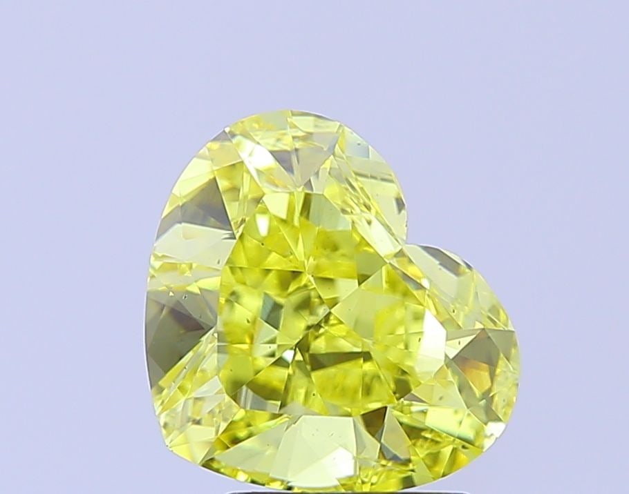 Loose Diamond - HEART 4.0ct Fancy Vivid Yellow VS2: Loose Diamond - HEART 4.0ct Fancy Vivid Yellow VS2 Source: This is a real non-mined Diamond that has been grown in a lab Shape: HEART Carats: 4.0 Color: Fancy Vivid Yellow Certification: IGI Video: