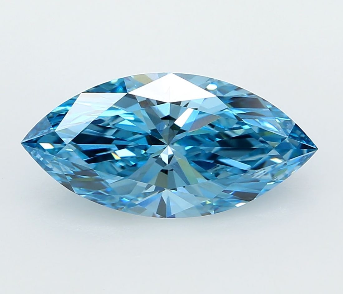 Loose Diamond - MARQUISE 3.06ct Fancy Vivid Blue VVS2 (1 of 1)