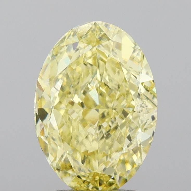 Loose Diamond - OVAL 3.08ct Fancy Intense Yellow VVS2: Loose Diamond - OVAL 3.08ct Fancy Intense Yellow VVS2 Source: This is a real non-mined Diamond that has been grown in a lab Shape: OVAL Carats: 3.08 Color: Fancy Intense Yellow Certification: IGI Vide