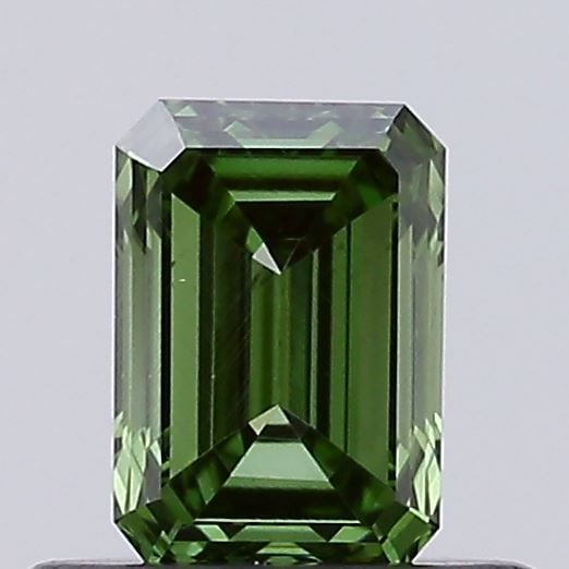 Loose Diamond - EMERALD 0.45ct Fancy Vivid Green VS1: Loose Diamond - EMERALD 0.45ct Fancy Vivid Green VS1 Source: This is a real non-mined Diamond that has been grown in a lab Shape: EMERALD Carats: 0.45 Color: Fancy Vivid Green Certification: NONE Vide