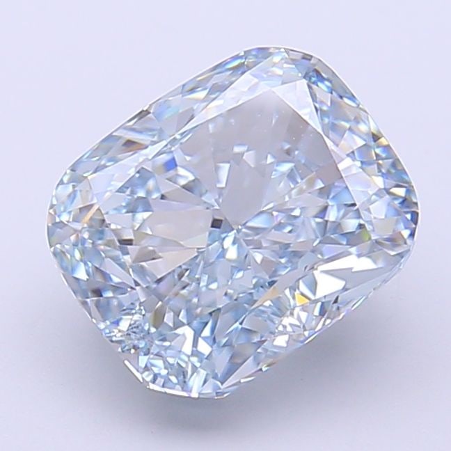 Loose Diamond - CUSHION MODIFIED 3.04ct Fancy Intense Blue VVS2: Loose Diamond - CUSHION MODIFIED 3.04ct Fancy Intense Blue VVS2 Source: This is a real non-mined Diamond that has been grown in a lab Shape: CUSHION MODIFIED Carats: 3.04 Color: Fancy Intense Blue Cer