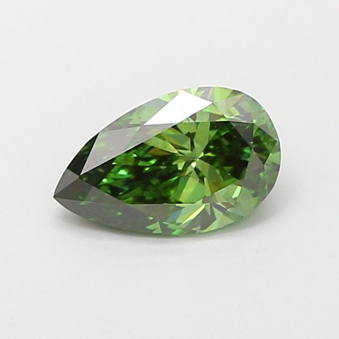 Loose Diamond - PEAR 0.85ct Fancy Vivid Green VS1: Loose Diamond - PEAR 0.85ct Fancy Vivid Green VS1 Source: This is a real non-mined Diamond that has been grown in a lab Shape: PEAR Carats: 0.85 Color: Fancy Vivid Green Certification: IGI Video: