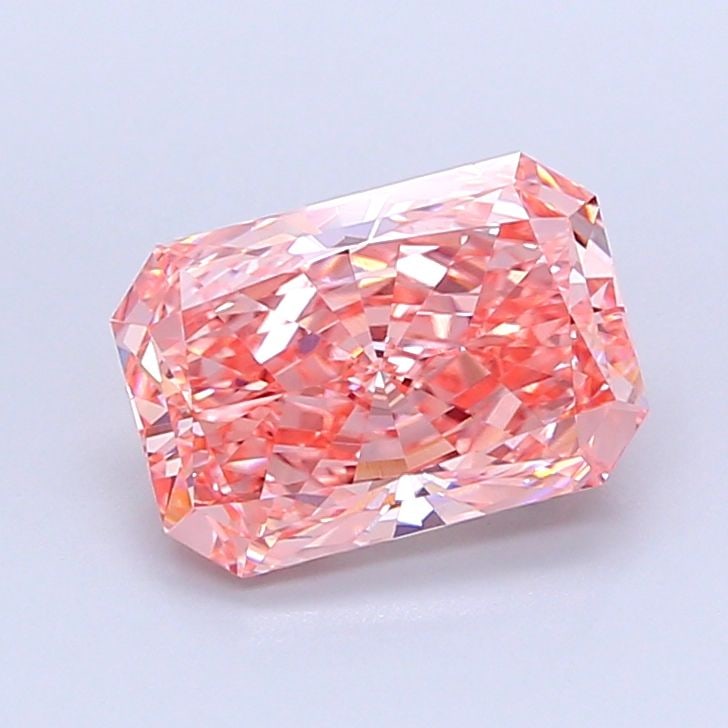 Loose Diamond - RADIANT 3.0ct Fancy Vivid Pink VVS2: Loose Diamond - RADIANT 3.0ct Fancy Vivid Pink VVS2 Source: This is a real non-mined Diamond that has been grown in a lab Shape: RADIANT Carats: 3.0 Color: Fancy Vivid Pink Certification: IGI Video: