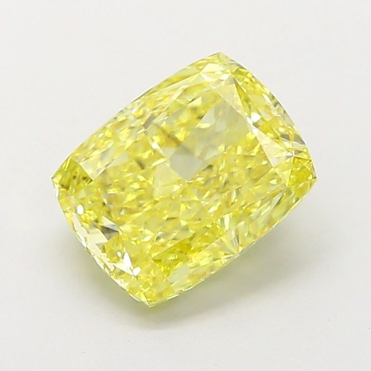Loose Diamond - CUSHION MODIFIED 2.07ct Fancy Intense Yellow VS1: Loose Diamond - CUSHION MODIFIED 2.07ct Fancy Intense Yellow VS1 Source: This is a real non-mined Diamond that has been grown in a lab Shape: CUSHION MODIFIED Carats: 2.07 Color: Fancy Intense Yellow 