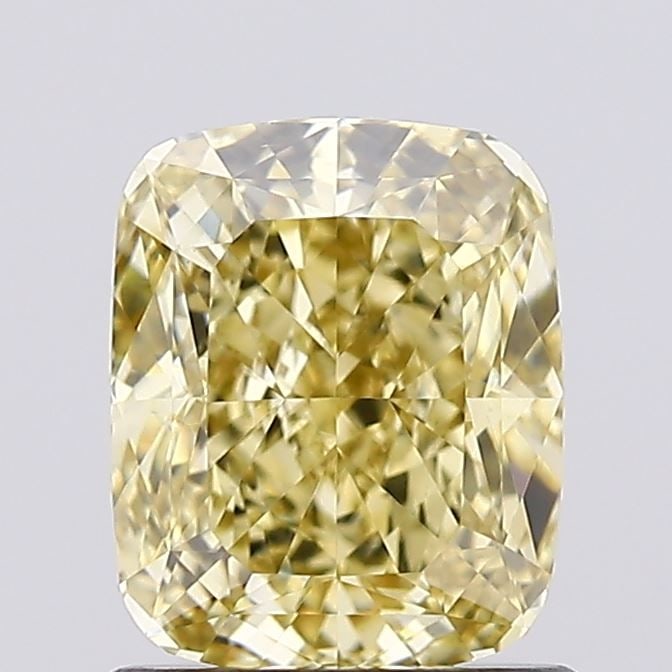 Loose Diamond - CUSHION MODIFIED 1.25ct Fancy Intense Yellow VVS2: Loose Diamond - CUSHION MODIFIED 1.25ct Fancy Intense Yellow VVS2 Source: This is a real non-mined Diamond that has been grown in a lab Shape: CUSHION MODIFIED Carats: 1.25 Color: Fancy Intense Yellow