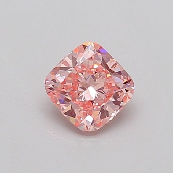 Loose Diamond - CUSHION MODIFIED 0.38ct Fancy Vivid Pink VS1: Loose Diamond - CUSHION MODIFIED 0.38ct Fancy Vivid Pink VS1 Source: This is a real non-mined Diamond that has been grown in a lab Shape: CUSHION MODIFIED Carats: 0.38 Color: Fancy Vivid Pink Certific