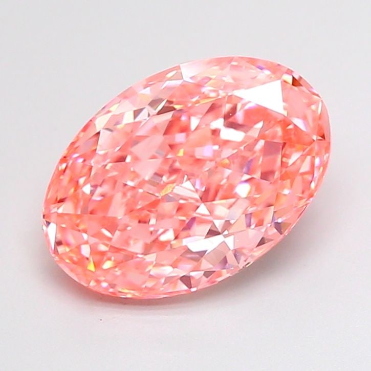 Loose Diamond - OVAL 2.82ct Fancy Vivid Pink VVS2: Loose Diamond - OVAL 2.82ct Fancy Vivid Pink VVS2 Source: This is a real non-mined Diamond that has been grown in a lab Shape: OVAL Carats: 2.82 Color: Fancy Vivid Pink Certification: IGI Video: