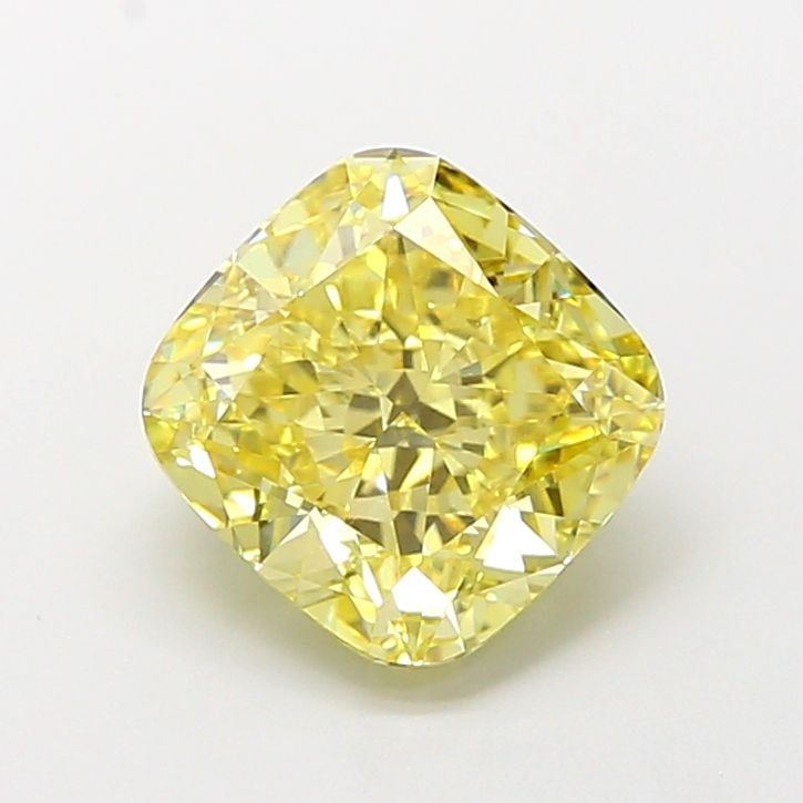Loose Diamond - CUSHION MODIFIED 3.02ct Fancy Intense Yellow VS1: Loose Diamond - CUSHION MODIFIED 3.02ct Fancy Intense Yellow VS1 Source: This is a real non-mined Diamond that has been grown in a lab Shape: CUSHION MODIFIED Carats: 3.02 Color: Fancy Intense Yellow 