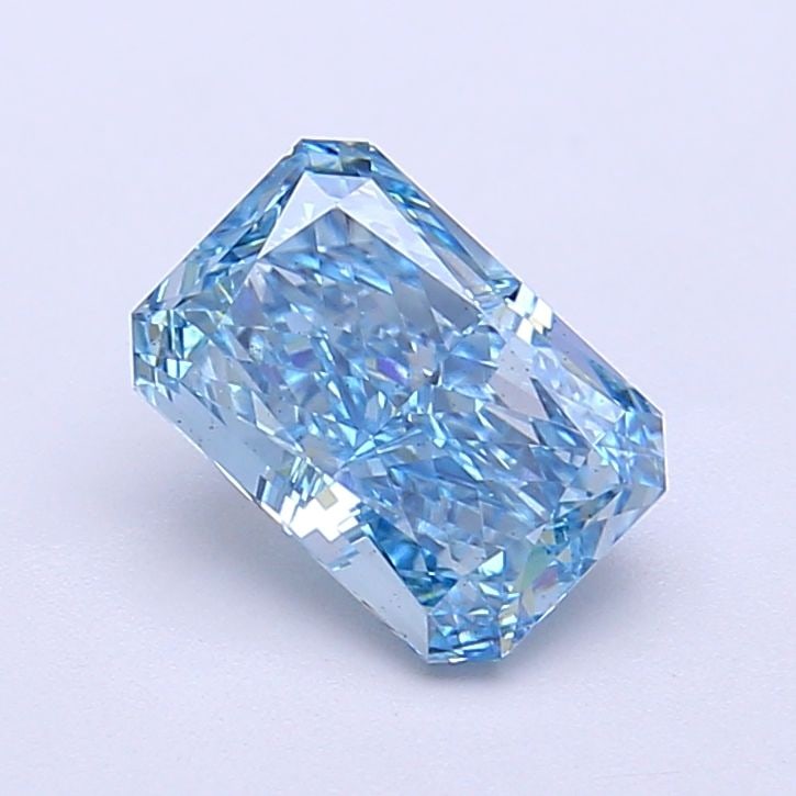 Loose Diamond - RADIANT 1.46ct Fancy Vivid Blue VS2: Loose Diamond - RADIANT 1.46ct Fancy Vivid Blue VS2 Source: This is a real non-mined Diamond that has been grown in a lab Shape: RADIANT Carats: 1.46 Color: Fancy Vivid Blue Certification: IGI Video: