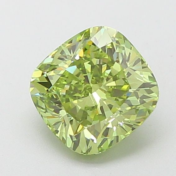 Loose Diamond - CUSHION BRILLIANT 1.91ct Fancy Vivid Green VVS2: Loose Diamond - CUSHION BRILLIANT 1.91ct Fancy Vivid Green VVS2 Source: This is a real non-mined Diamond that has been grown in a lab Shape: CUSHION BRILLIANT Carats: 1.91 Color: Fancy Vivid Green Cer