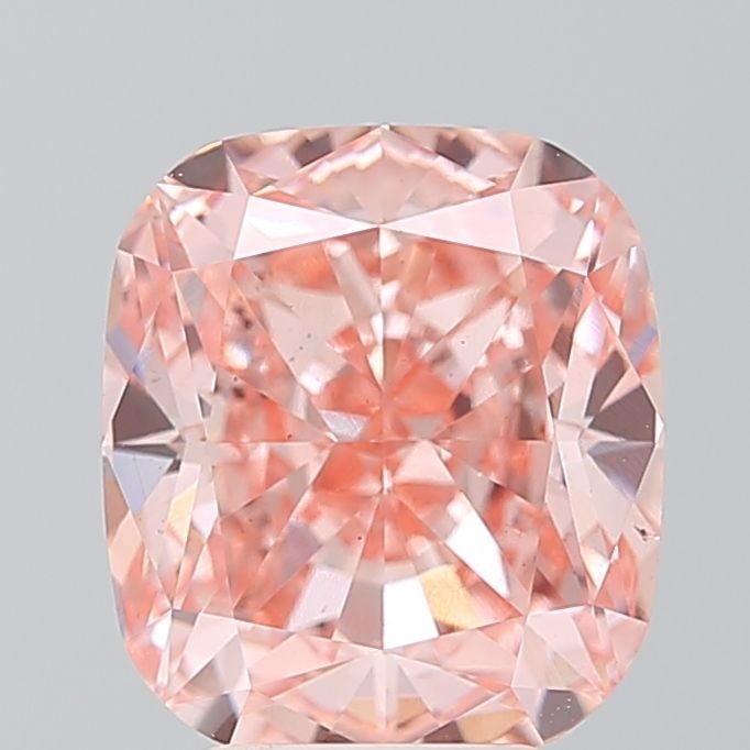 Loose Diamond - CUSHION MODIFIED 5.02ct Fancy Vivid Pink VS2: Loose Diamond - CUSHION MODIFIED 5.02ct Fancy Vivid Pink VS2 Source: This is a real non-mined Diamond that has been grown in a lab Shape: CUSHION MODIFIED Carats: 5.02 Color: Fancy Vivid Pink Certific