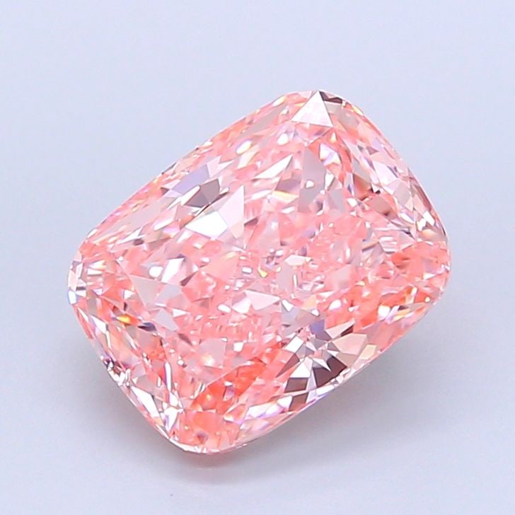 Loose Diamond - CUSHION MODIFIED 4.05ct Fancy Vivid Pink VVS2: Loose Diamond - CUSHION MODIFIED 4.05ct Fancy Vivid Pink VVS2 Source: This is a real non-mined Diamond that has been grown in a lab Shape: CUSHION MODIFIED Carats: 4.05 Color: Fancy Vivid Pink Certifi