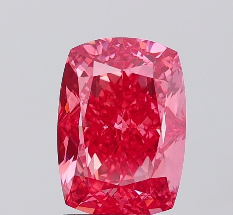 Loose Diamond - CUSHION MODIFIED 3.04ct Fancy Vivid Pink VS2: Loose Diamond - CUSHION MODIFIED 3.04ct Fancy Vivid Pink VS2 Source: This is a real non-mined Diamond that has been grown in a lab Shape: CUSHION MODIFIED Carats: 3.04 Color: Fancy Vivid Pink Certific