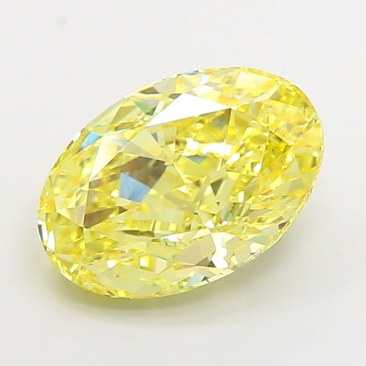 Loose Diamond - OVAL 5.01ct Fancy Intense Yellow VS1: Loose Diamond - OVAL 5.01ct Fancy Intense Yellow VS1 Source: This is a real non-mined Diamond that has been grown in a lab Shape: OVAL Carats: 5.01 Color: Fancy Intense Yellow Certification: IGI Video
