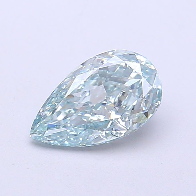 Loose Diamond - PEAR 1.02ct Fancy Light Blueish Green VS1: Loose Diamond - PEAR 1.02ct Fancy Light Blueish Green VS1 Source: This is a real non-mined Diamond that has been grown in a lab Shape: PEAR Carats: 1.02 Color: Fancy Light Blueish Green Certification:
