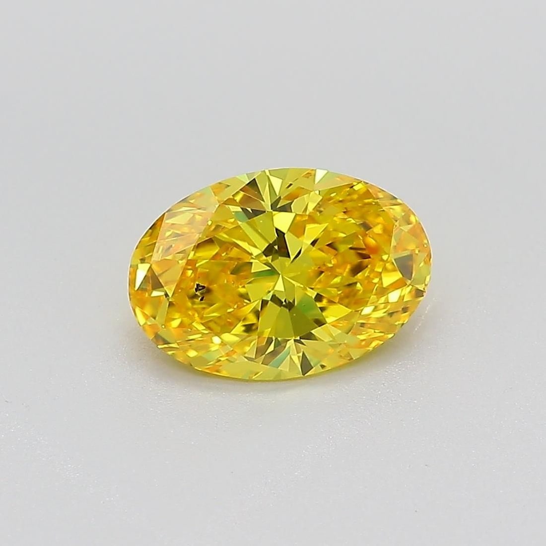 Loose Diamond - OVAL 1.31ct Fancy Vivid Yellow SI1: Loose Diamond - OVAL 1.31ct Fancy Vivid Yellow SI1 Source: This is a real non-mined Diamond that has been grown in a lab Shape: OVAL Carats: 1.31 Color: Fancy Vivid Yellow Certification: IGI Video:
