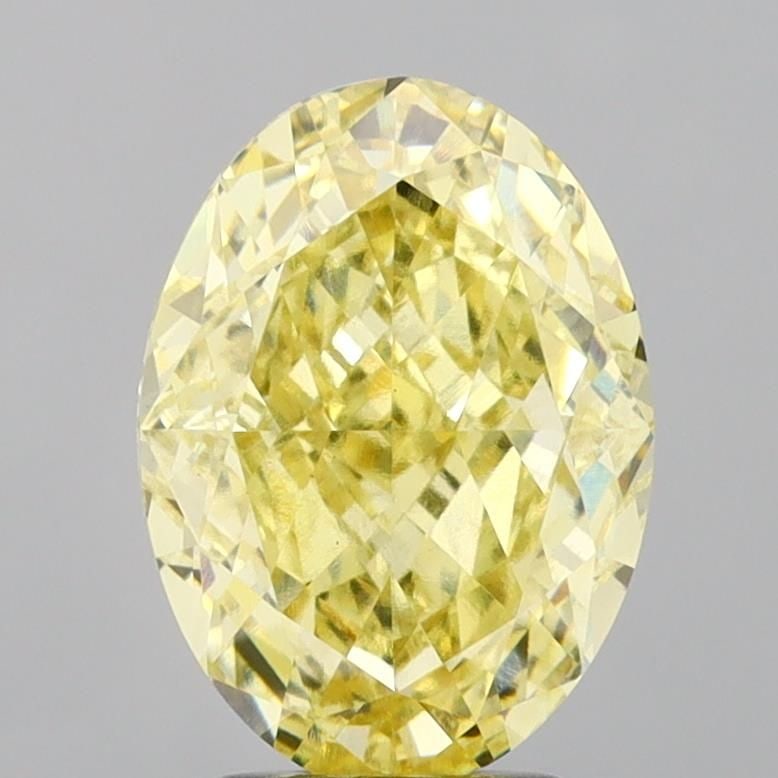 Loose Diamond - OVAL 4.02ct Fancy Intense Yellow VS1: Loose Diamond - OVAL 4.02ct Fancy Intense Yellow VS1 Source: This is a real non-mined Diamond that has been grown in a lab Shape: OVAL Carats: 4.02 Color: Fancy Intense Yellow Certification: IGI Video