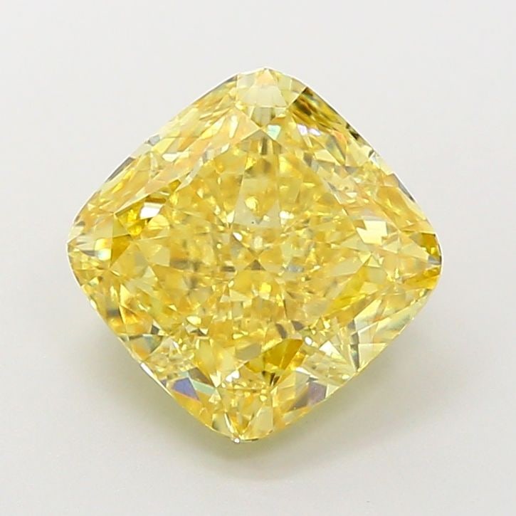 Loose Diamond - CUSHION MODIFIED 3.55ct Fancy Intense Yellow VS1: Loose Diamond - CUSHION MODIFIED 3.55ct Fancy Intense Yellow VS1 Source: This is a real non-mined Diamond that has been grown in a lab Shape: CUSHION MODIFIED Carats: 3.55 Color: Fancy Intense Yellow 