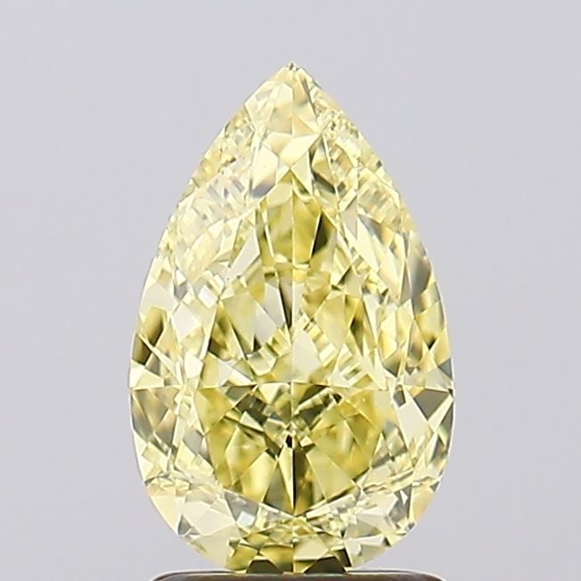 Loose Diamond - PEAR 2.03ct Fancy Intense Yellow VVS2: Loose Diamond - PEAR 2.03ct Fancy Intense Yellow VVS2 Source: This is a real non-mined Diamond that has been grown in a lab Shape: PEAR Carats: 2.03 Color: Fancy Intense Yellow Certification: IGI Vide