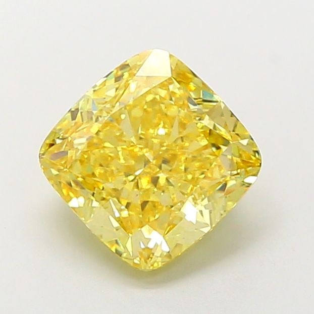 Loose Diamond - CUSHION MODIFIED 4.09ct Fancy Intense Yellow VS1: Loose Diamond - CUSHION MODIFIED 4.09ct Fancy Intense Yellow VS1 Source: This is a real non-mined Diamond that has been grown in a lab Shape: CUSHION MODIFIED Carats: 4.09 Color: Fancy Intense Yellow 