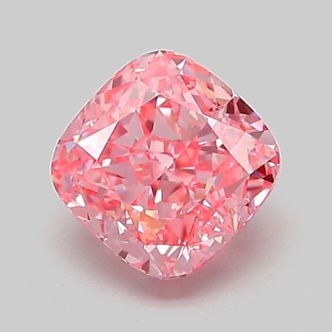Loose Diamond - CUSHION MODIFIED 1.03ct Fancy Vivid Pink VVS2: Loose Diamond - CUSHION MODIFIED 1.03ct Fancy Vivid Pink VVS2 Source: This is a real non-mined Diamond that has been grown in a lab Shape: CUSHION MODIFIED Carats: 1.03 Color: Fancy Vivid Pink Certifi