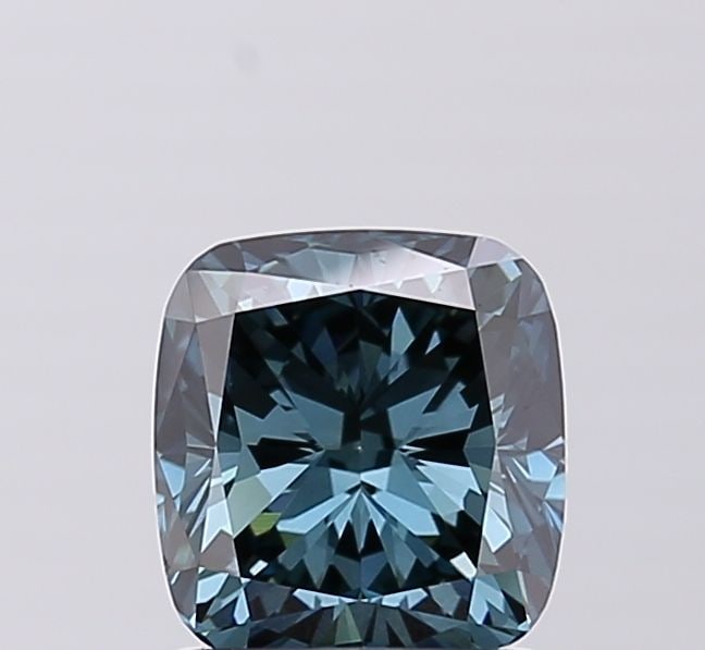 Loose Diamond - CUSHION MODIFIED 1.51ct Fancy Deep Green Blue VS1: Loose Diamond - CUSHION MODIFIED 1.51ct Fancy Deep Green Blue VS1 Source: This is a real non-mined Diamond that has been grown in a lab Shape: CUSHION MODIFIED Carats: 1.51 Color: Fancy Deep Green Blu