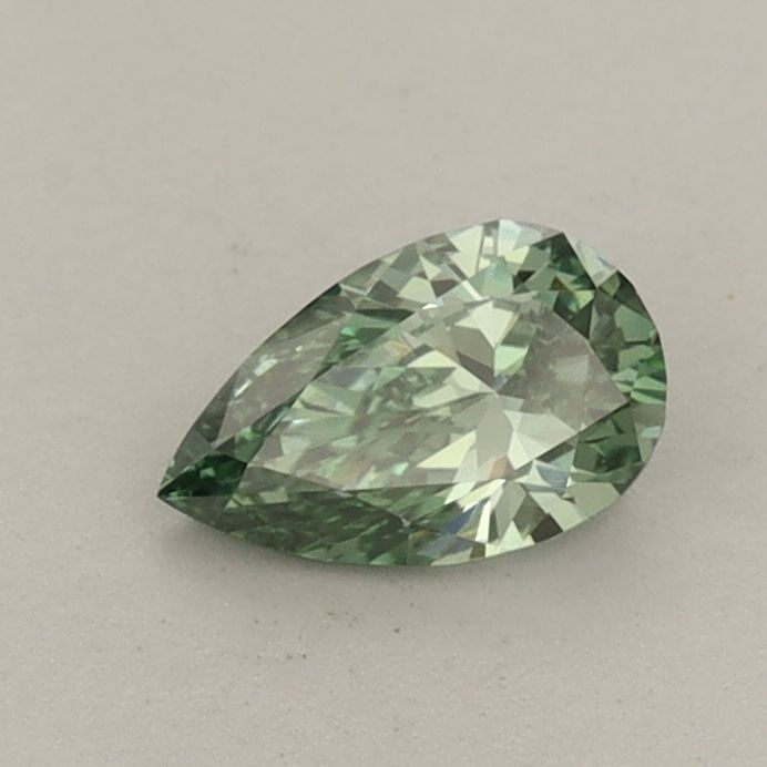 Loose Diamond - PEAR 0.43ct Fancy Vivid Green VS1: Loose Diamond - PEAR 0.43ct Fancy Vivid Green VS1 Source: This is a real non-mined Diamond that has been grown in a lab Shape: PEAR Carats: 0.43 Color: Fancy Vivid Green Certification: IGI Video: