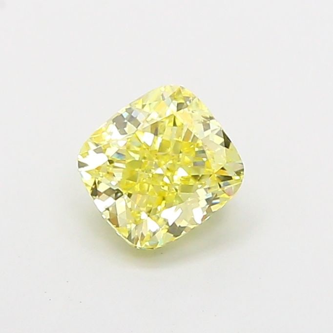 Loose Diamond - CUSHION MODIFIED 1.01ct Fancy Intense Yellow VS1: Loose Diamond - CUSHION MODIFIED 1.01ct Fancy Intense Yellow VS1 Source: This is a real non-mined Diamond that has been grown in a lab Shape: CUSHION MODIFIED Carats: 1.01 Color: Fancy Intense Yellow 