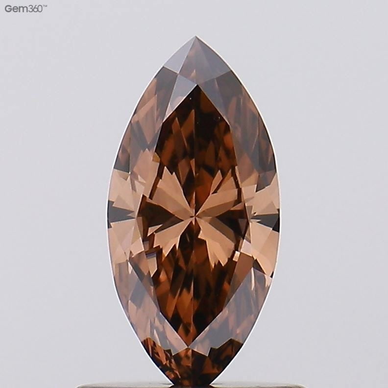 Loose Diamond - MARQUISE 0.33ct Fancy Brown VS1: Loose Diamond - MARQUISE 0.33ct Fancy Brown VS1 Source: This is a real non-mined Diamond that has been grown in a lab Shape: MARQUISE Carats: 0.33 Color: Fancy Brown Certification: NONE Video: