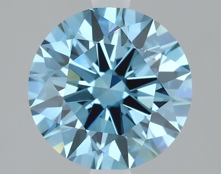 Loose Diamond - ROUND 2.03ct Fancy Vivid Blue VS2: Loose Diamond - ROUND 2.03ct Fancy Vivid Blue VS2 Source: This is a real non-mined Diamond that has been grown in a lab Shape: ROUND Carats: 2.03 Color: Fancy Vivid Blue Certification: IGI Video: