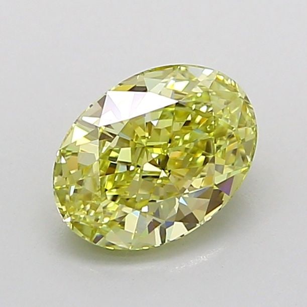 Loose Diamond - OVAL 1.04ct Fancy Yellow VVS2: Loose Diamond - OVAL 1.04ct Fancy Yellow VVS2 Source: This is a real non-mined Diamond that has been grown in a lab Shape: OVAL Carats: 1.04 Color: Fancy Yellow Certification: IGI Video: