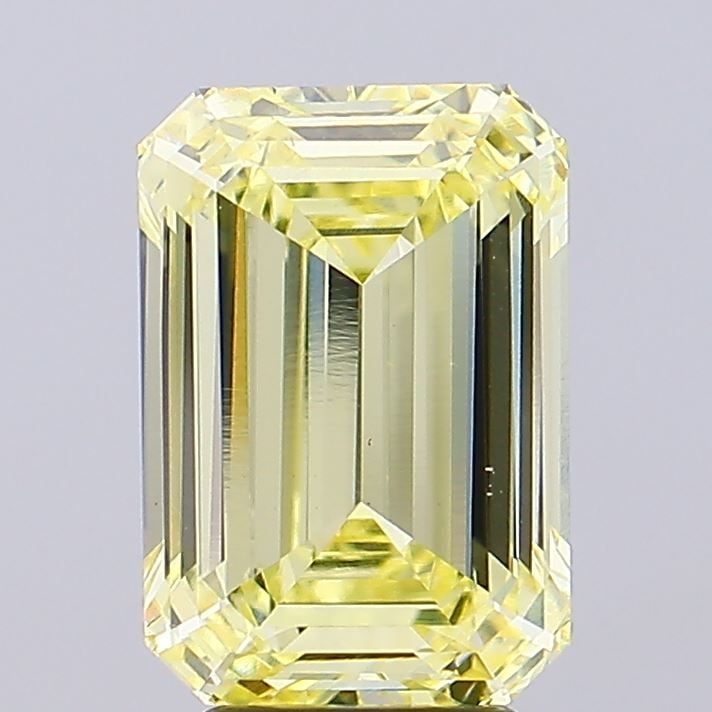 Loose Diamond - EMERALD 5.05ct Fancy Intense Yellow VS2: Loose Diamond - EMERALD 5.05ct Fancy Intense Yellow VS2 Source: This is a real non-mined Diamond that has been grown in a lab Shape: EMERALD Carats: 5.05 Color: Fancy Intense Yellow Certification: IGI