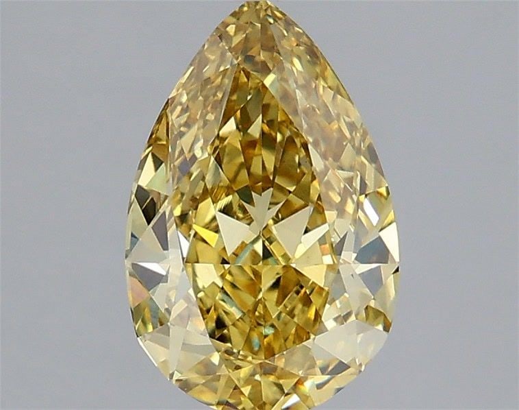 Loose Diamond - PEAR 2.09ct Fancy Vivid Yellow VS1: Loose Diamond - PEAR 2.09ct Fancy Vivid Yellow VS1 Source: This is a real non-mined Diamond that has been grown in a lab Shape: PEAR Carats: 2.09 Color: Fancy Vivid Yellow Certification: IGI Video: