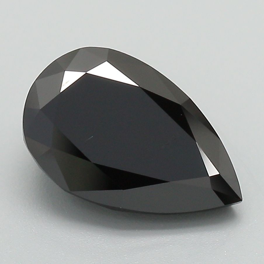 Loose Diamond - PEAR 3.19ct Fancy Black: Loose Diamond - PEAR 3.19ct Fancy Black Source: This is a real non-mined Diamond that has been grown in a lab Shape: PEAR Carats: 3.19 Color: Fancy Black Certification: IGI Video: