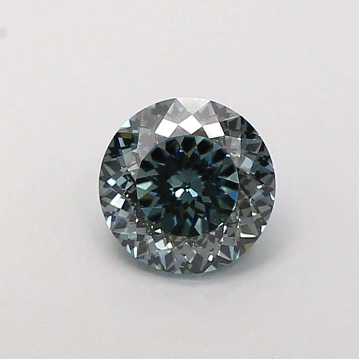 Loose Diamond - ROUND 1.06ct Fancy Intense Blueish Green VS1: Loose Diamond - ROUND 1.06ct Fancy Intense Blueish Green VS1 Source: This is a real non-mined Diamond that has been grown in a lab Shape: ROUND Carats: 1.06 Color: Fancy Intense Blueish Green Certific