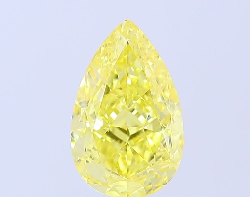 Loose Diamond - PEAR 2.57ct Fancy Intense Yellow VS1: Loose Diamond - PEAR 2.57ct Fancy Intense Yellow VS1 Source: This is a real non-mined Diamond that has been grown in a lab Shape: PEAR Carats: 2.57 Color: Fancy Intense Yellow Certification: IGI Video