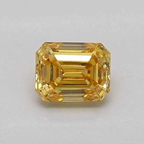 Loose Diamond - EMERALD 0.23ct Fancy Intense Brownish Yellow SI1: Loose Diamond - EMERALD 0.23ct Fancy Intense Brownish Yellow SI1 Source: This is a real non-mined Diamond that has been grown in a lab Shape: EMERALD Carats: 0.23 Color: Fancy Intense Brownish Yellow 