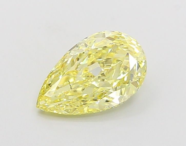 Loose Diamond - PEAR 0.95ct Fancy Intense Yellow SI1: Loose Diamond - PEAR 0.95ct Fancy Intense Yellow SI1 Source: This is a real non-mined Diamond that has been grown in a lab Shape: PEAR Carats: 0.95 Color: Fancy Intense Yellow Certification: IGI Video