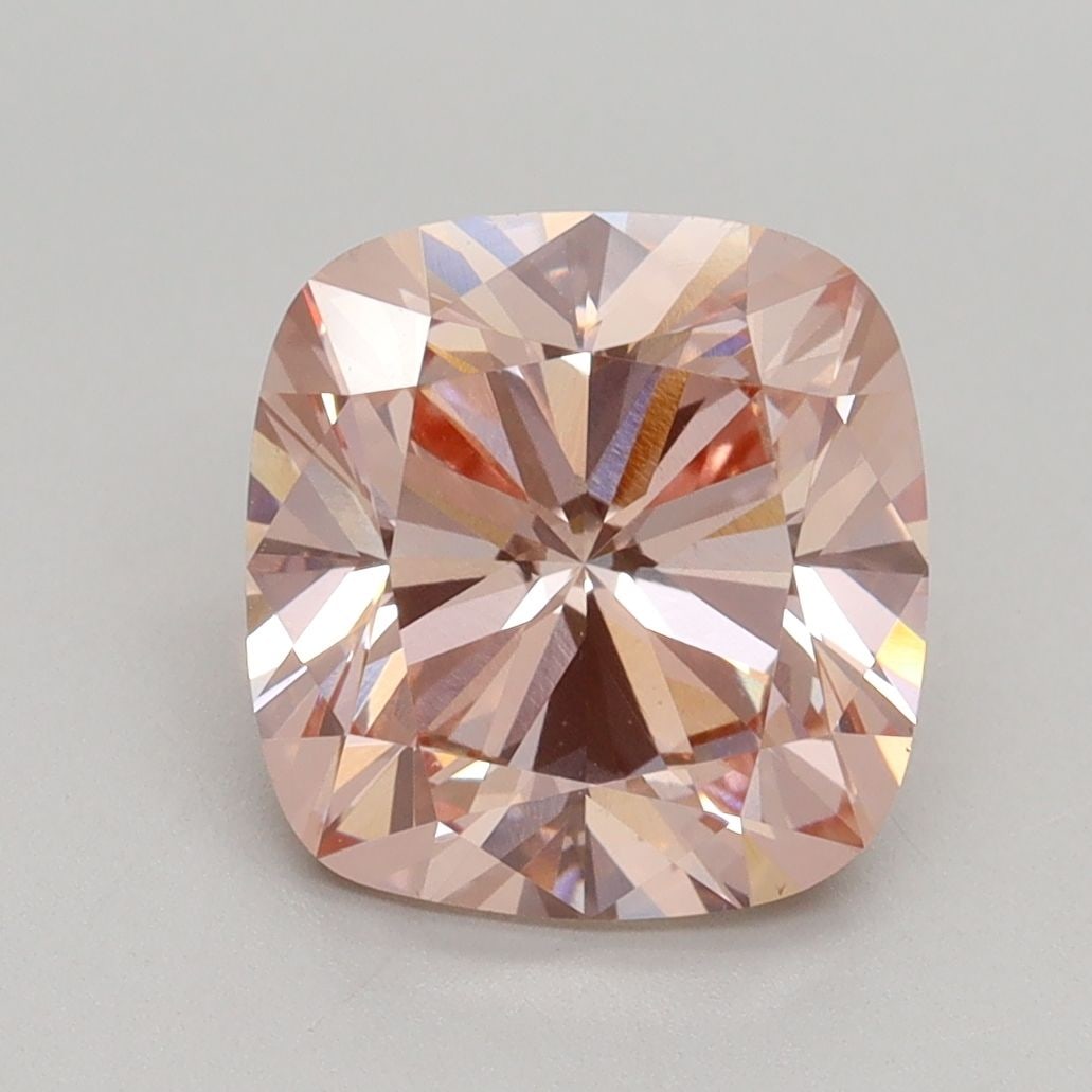 Loose Diamond - CUSHION BRILLIANT 3.06ct Fancy Pink VS2: Loose Diamond - CUSHION BRILLIANT 3.06ct Fancy Pink VS2 Source: This is a real non-mined Diamond that has been grown in a lab Shape: CUSHION BRILLIANT Carats: 3.06 Color: Fancy Pink Certification: IGI