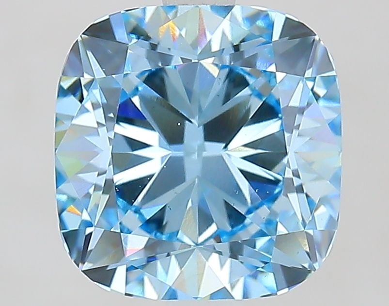 Loose Diamond - CUSHION MODIFIED 3.01ct Fancy Intense Blue VS1: Loose Diamond - CUSHION MODIFIED 3.01ct Fancy Intense Blue VS1 Source: This is a real non-mined Diamond that has been grown in a lab Shape: CUSHION MODIFIED Carats: 3.01 Color: Fancy Intense Blue Cert