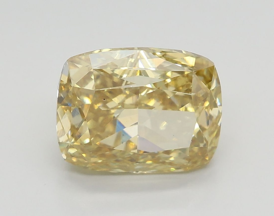 Loose Diamond - CUSHION MODIFIED 3.01ct Fancy Yellow VS2: Loose Diamond - CUSHION MODIFIED 3.01ct Fancy Yellow VS2 Source: This is a real non-mined Diamond that has been grown in a lab Shape: CUSHION MODIFIED Carats: 3.01 Color: Fancy Yellow Certification: I