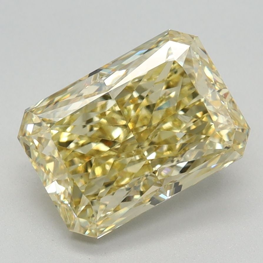 Loose Diamond - RADIANT 2.15ct Fancy Intense Yellow VS1: Loose Diamond - RADIANT 2.15ct Fancy Intense Yellow VS1 Source: This is a real non-mined Diamond that has been grown in a lab Shape: RADIANT Carats: 2.15 Color: Fancy Intense Yellow Certification: IGI