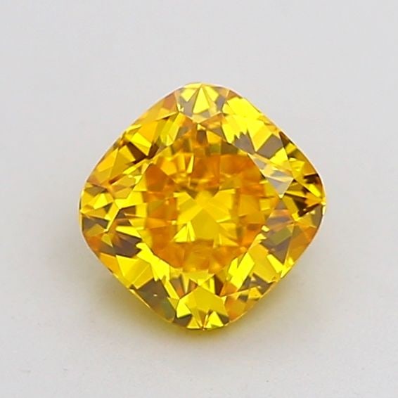 Loose Diamond - CUSHION MODIFIED 1.04ct Fancy Vivid Yellow VVS1: Loose Diamond - CUSHION MODIFIED 1.04ct Fancy Vivid Yellow VVS1 Source: This is a real non-mined Diamond that has been grown in a lab Shape: CUSHION MODIFIED Carats: 1.04 Color: Fancy Vivid Yellow Cer