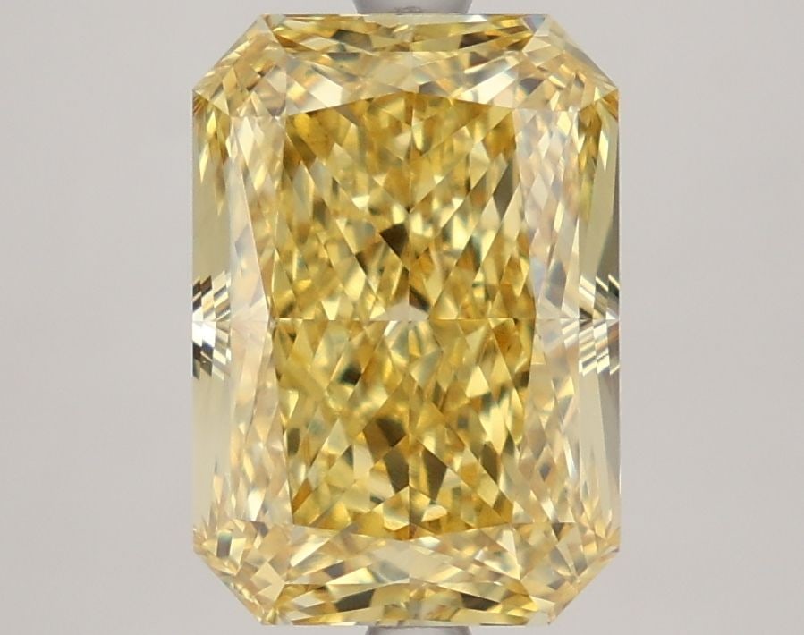 Loose Diamond - RADIANT 4.12ct Fancy Vivid Yellow VS1: Loose Diamond - RADIANT 4.12ct Fancy Vivid Yellow VS1 Source: This is a real non-mined Diamond that has been grown in a lab Shape: RADIANT Carats: 4.12 Color: Fancy Vivid Yellow Certification: IGI Vid