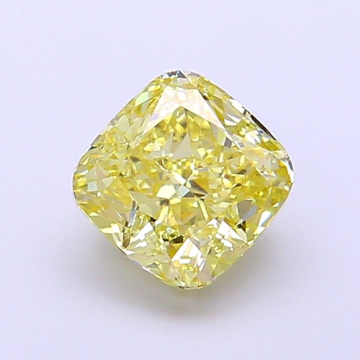 Loose Diamond - CUSHION MODIFIED 1.76ct Fancy Intense Yellow VVS2: Loose Diamond - CUSHION MODIFIED 1.76ct Fancy Intense Yellow VVS2 Source: This is a real non-mined Diamond that has been grown in a lab Shape: CUSHION MODIFIED Carats: 1.76 Color: Fancy Intense Yellow